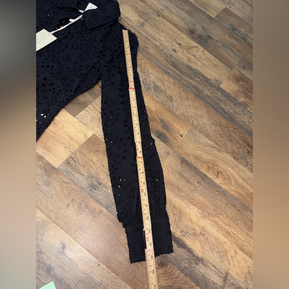 Joie Black Eyelet Button-Down Blouse | XS | New With Tags - Picture 8 of 9